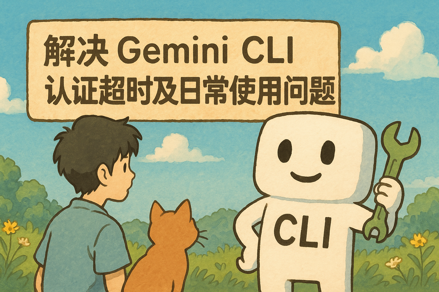 解决 Gemini CLI 认证超时及日常使用问题