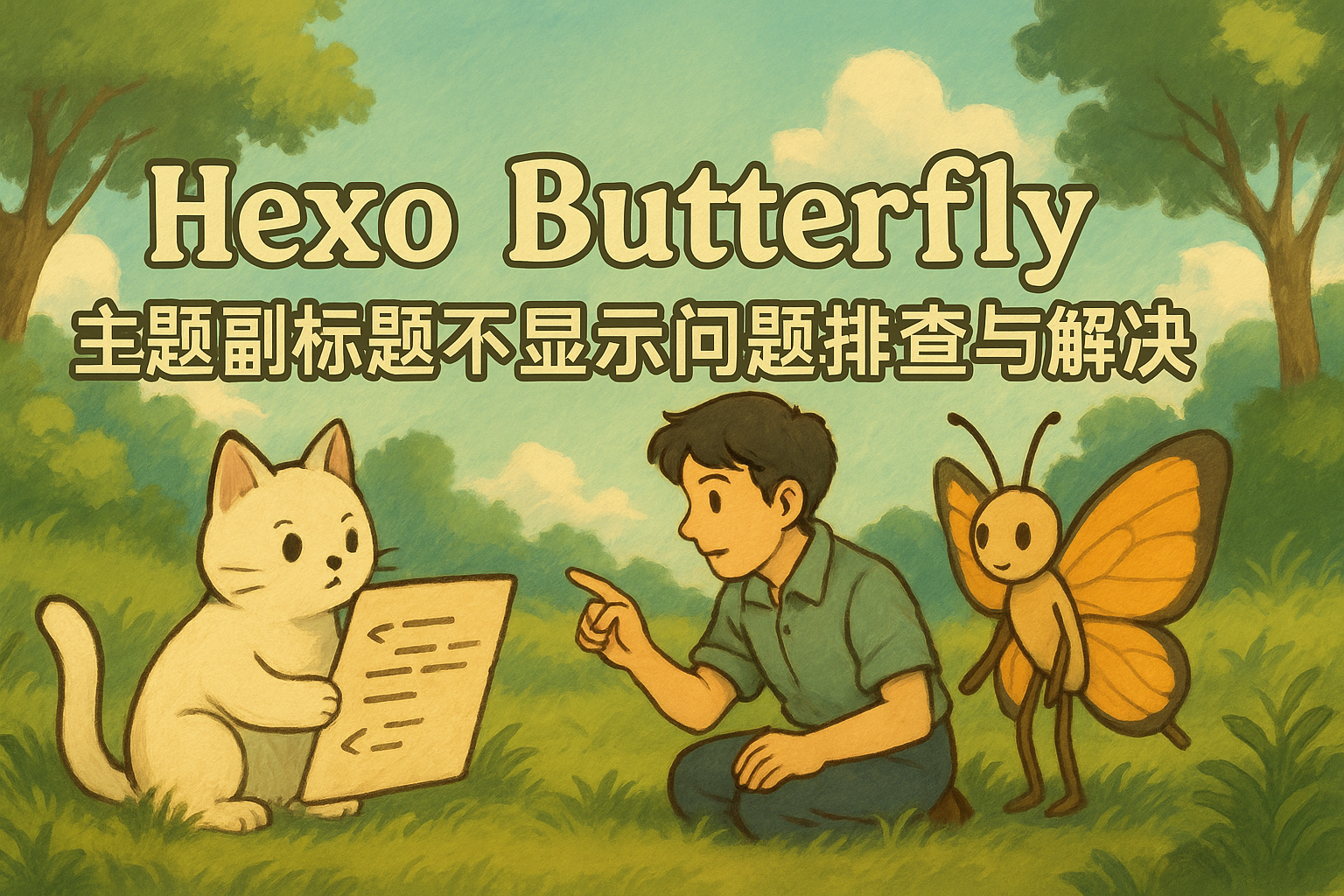 Hexo Butterfly 主题副标题不显示问题排查与解决