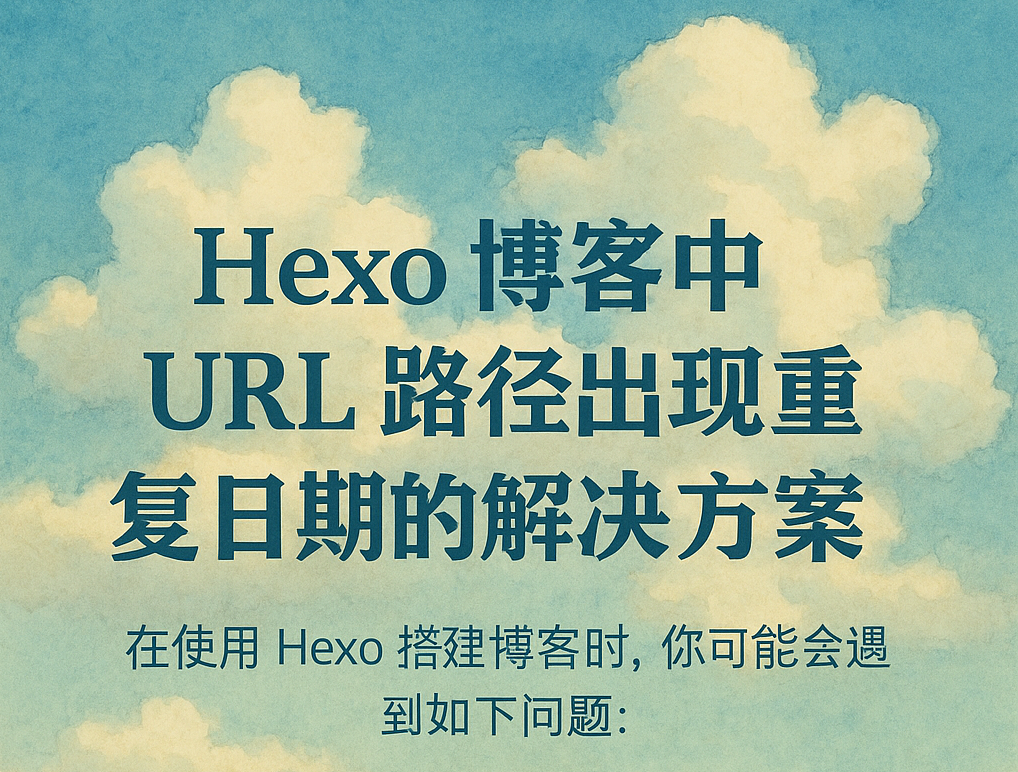 Hexo 博客中 URL 路径出现重复日期的解决方案