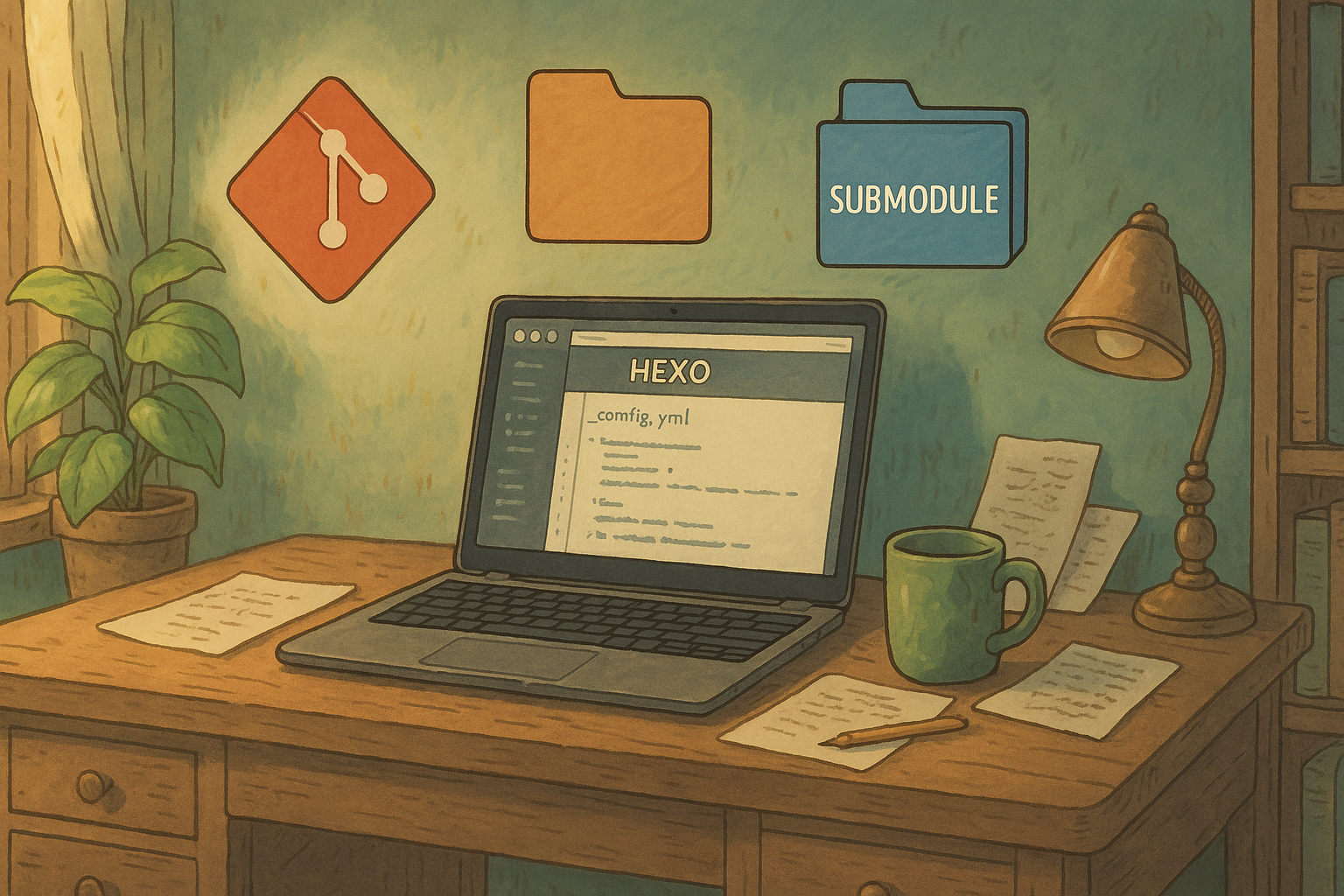 从 Hexo 模板创建新博客并独立管理 Volantis 子模块的完整过程